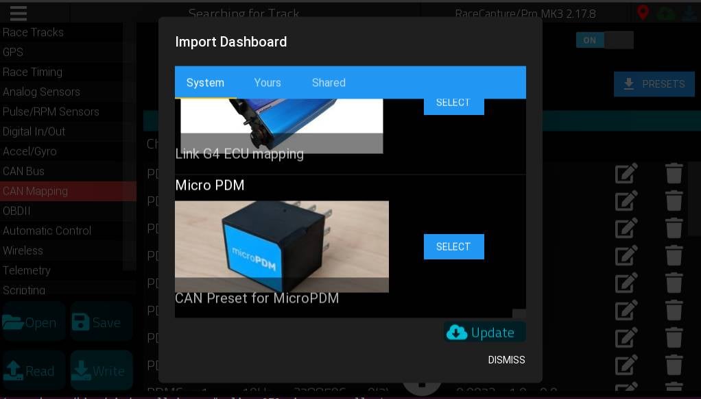 MicroPDM CAN preset now available