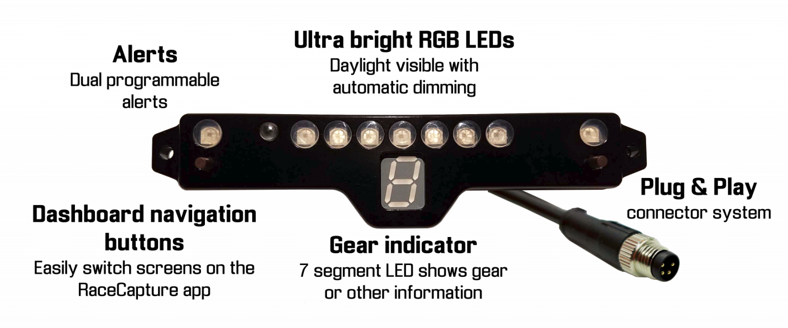 ShiftX3 sequential shift light and alerts Autosport Labs